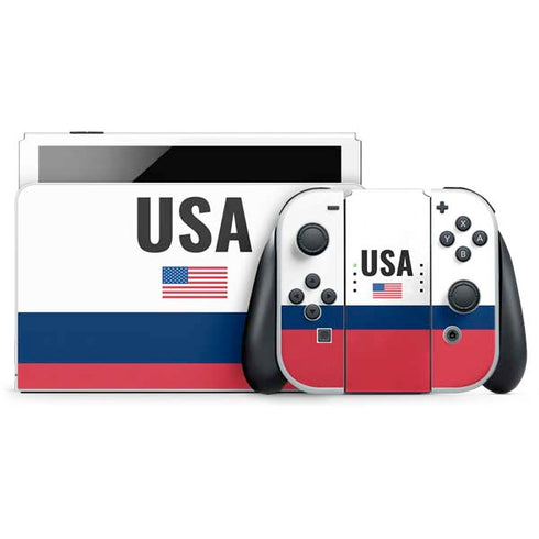 USA American Flag Nintendo Switch OLED (2021) Skin